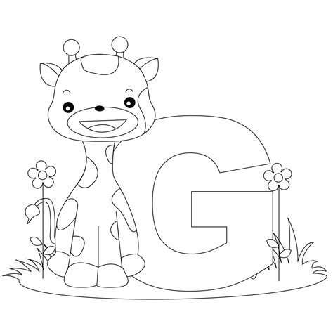 Animal Alphabet Coloring Pages Free at GetColorings.com | Free ...