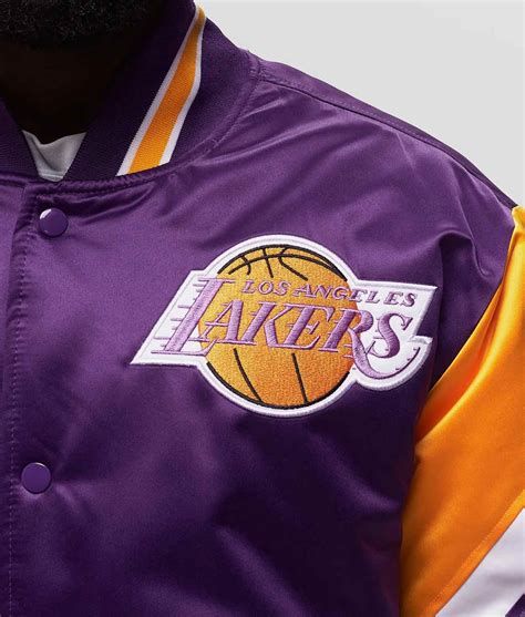 Heavyweight Purple Satin Los Angeles Lakers Jacket
