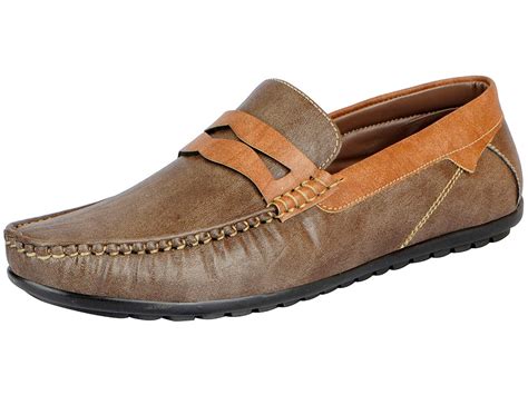 Buy FAUSTO Men's Brown Loafers 3583-40 at Amazon.in