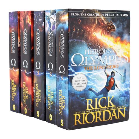 Les Héros de l'Olympe de Rick Riordan Le coffret complet de 5 livres ...