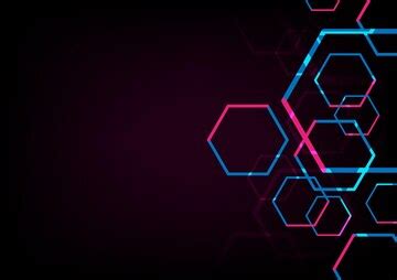 Hexagon science abstract background networking technology | Premium Vector