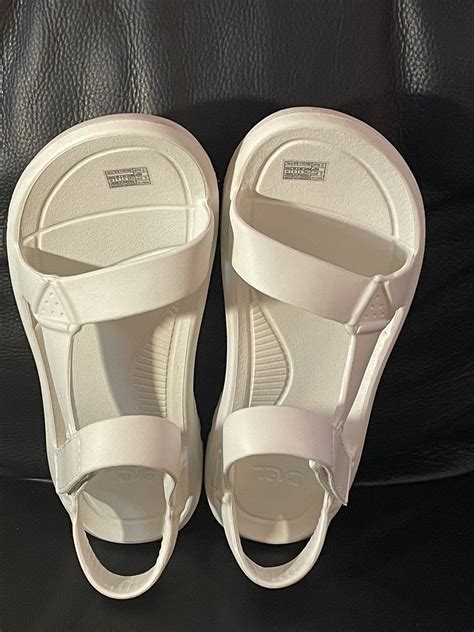 TEVA Hurricane Drift White Rubber Sandal Womens Size … - Gem