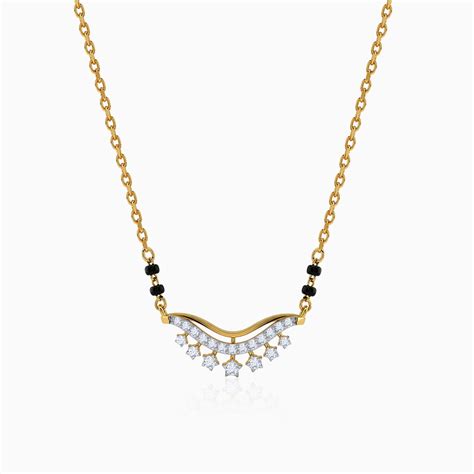 Gold Pooja Lab Grown Diamond Mangalsutra – Heer by GIVA