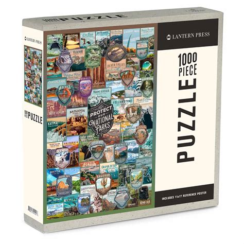 Protect our National Parks Collection, 1000 Pieces, Lantern Press ...