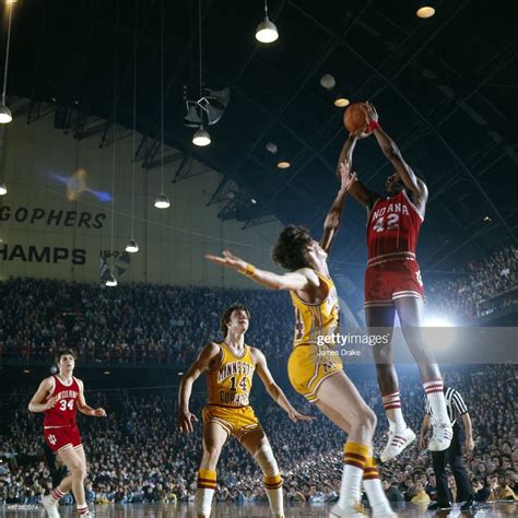 Indiana Scott May in action, shot vs Minnesota at Williams Arena ...