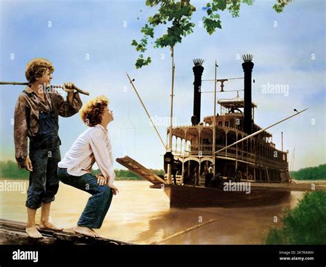 Jeff East, Johnny Whitaker & Riverboat Film Tom Sawyer (USA 1973 ...