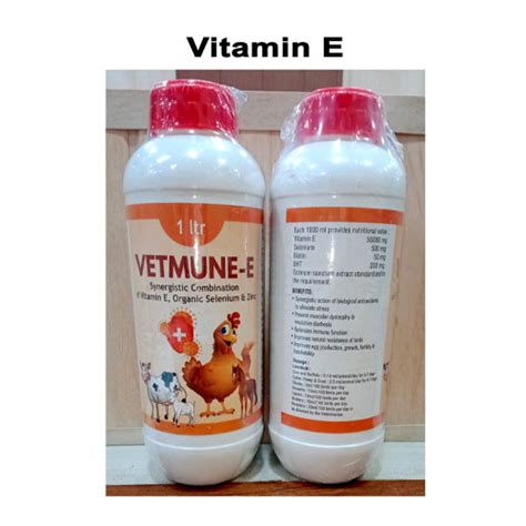 VETMUNE-E (Vitamin E, Organic Selenium and Zinc) Liquid Medna Biotech
