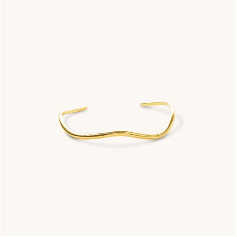 Wave cuff - 18K Gold Plated – Elinor Jewels
