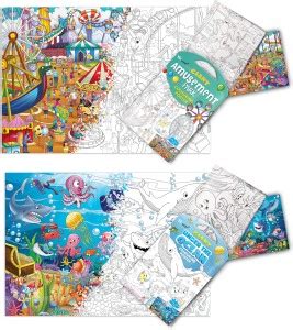 GIANT AMUSEMENT PARK COLOURING Charts and GIANT UNDER THE OCEAN ...