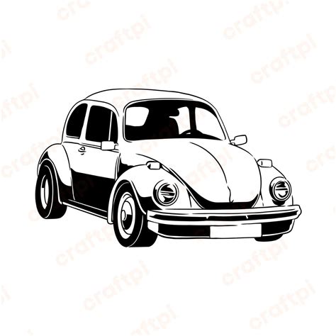 Silhouette Of Vw Beetle