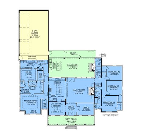 Split Floor Plan House Plans