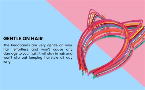 Buy ELEPHANTBOAT®10 Pieces Kitty Hair Band for Girls,Plastic Cat Ear ...