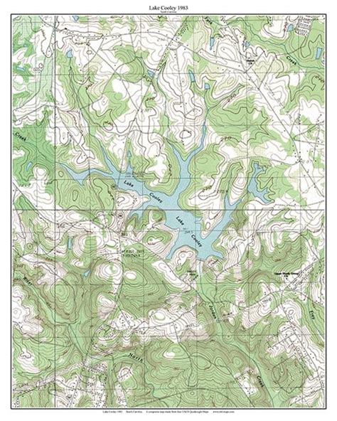 Lake Cooley 1983 Oid Topographic Map USGS Custom Composite Reprint ...