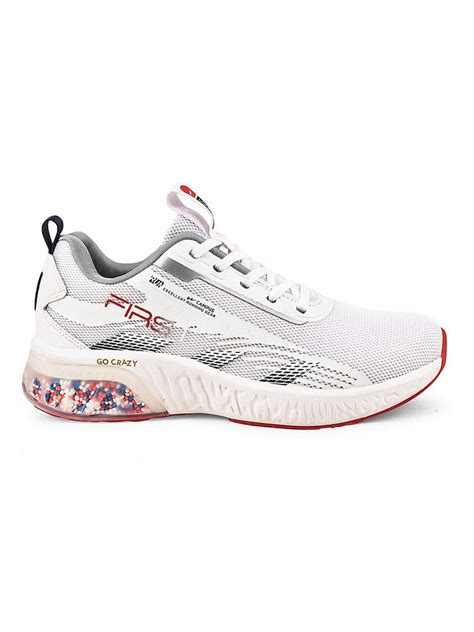Buy Running Shoes For Men: First-Wht-Silver | Campus Shoes