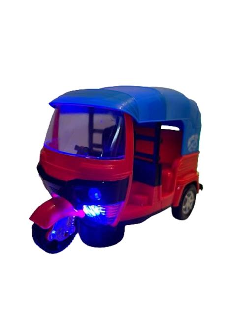 Pepstter® Bump & Go Pull Back Tricycle Auto Rickshaw Toys and Gift Auto ...