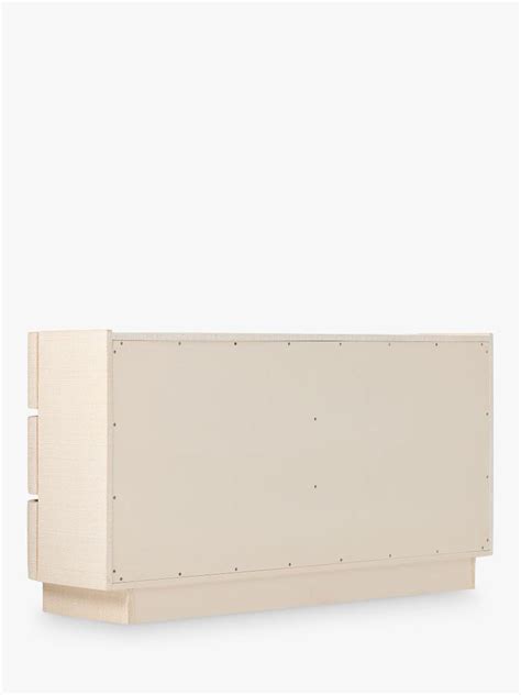 West Elm Solstice Painted Raffia 6 Drawer Chest, Whitewash