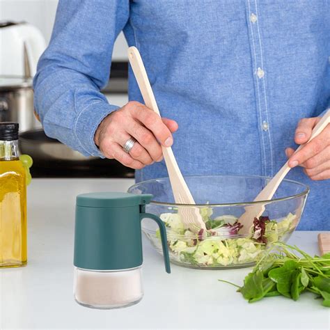 Green/White/Gray Glass Kitchen Seasoning Jar, 5x2.95x2.76in Transparent ...