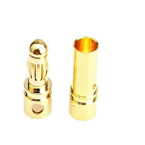 3.5mm Gold Bullet Banana Connector Plug For ESC Battery Motor