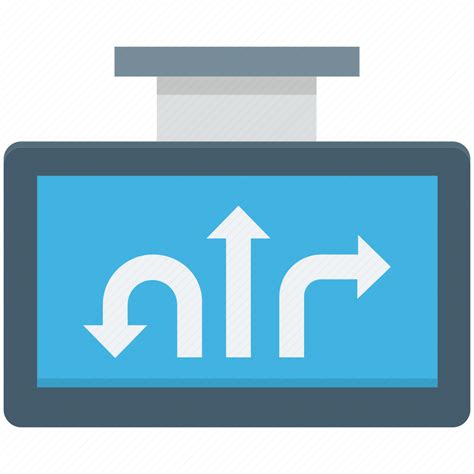 3 way intersection, road sign, three way junction, traffic sign, y intersection icon - Download ...