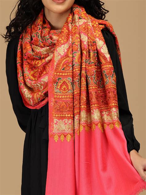 Gulaabo Gaatha Embroidered Woolen Stoles | Available On The Mom Store
