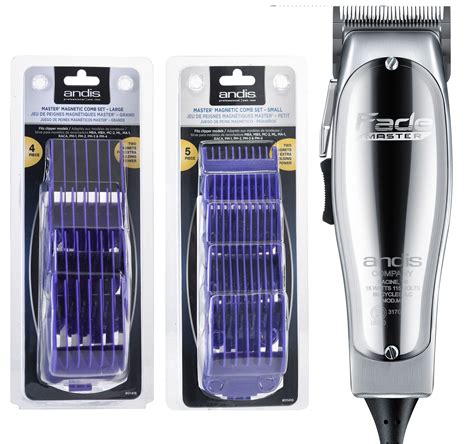 Andis Fade Master Clipper 01690 And a set of 9 Nano DOUBLE Magnet Combs ...