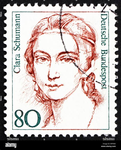 GERMANY - CIRCA 1986: a stamp printed in the Germany shows Clara ...