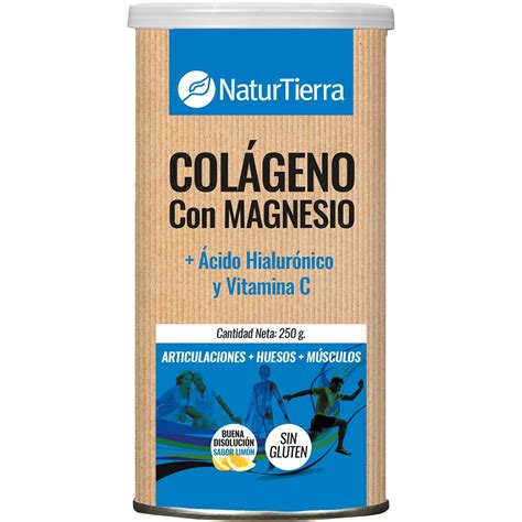 Colágeno hidrolizado con magnesio + ácido hialurónico y vitamina C sin ...