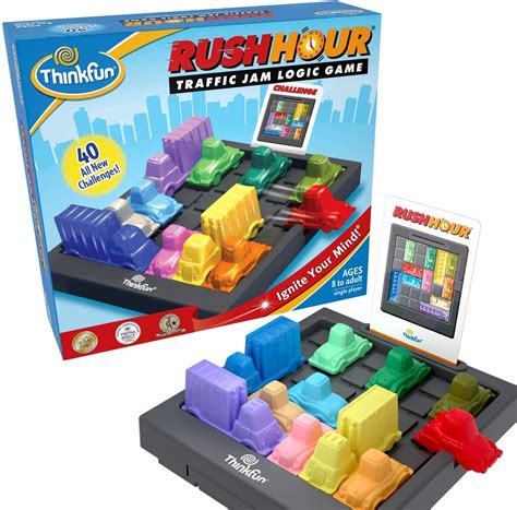 ThinkFun Rush Hour Traffic Jam Brain Game and STEM Toy for Boys and ...