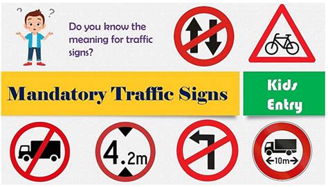 Road Traffic Signs - General Knowledge for Young Learners - Class 1 PDF ...