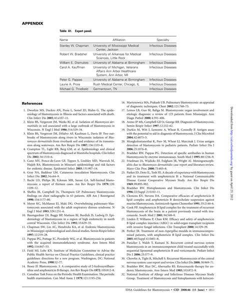 Diretriz para tratamento da blastomicose 2008 | PDF