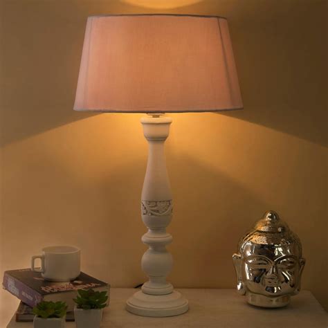 Buy HOMESAKE Wooden Table Lamp from Homesake at just INR 3750.0