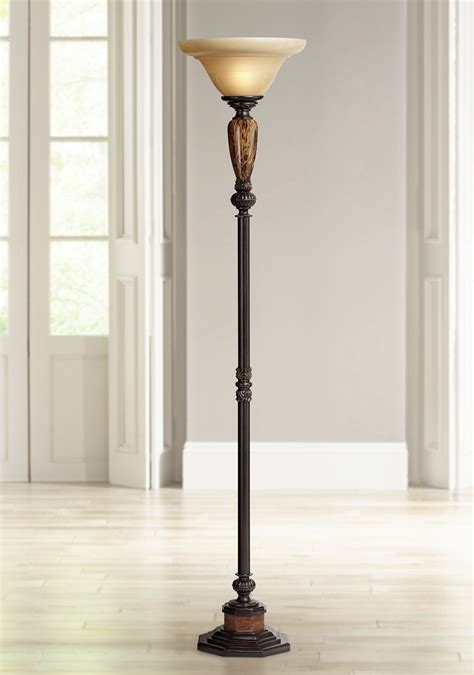 Bronze Torchiere Floor Lamp