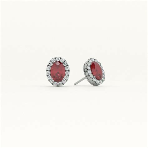 Timeless Synthetic Red Ruby Stud Earring – PALMONAS
