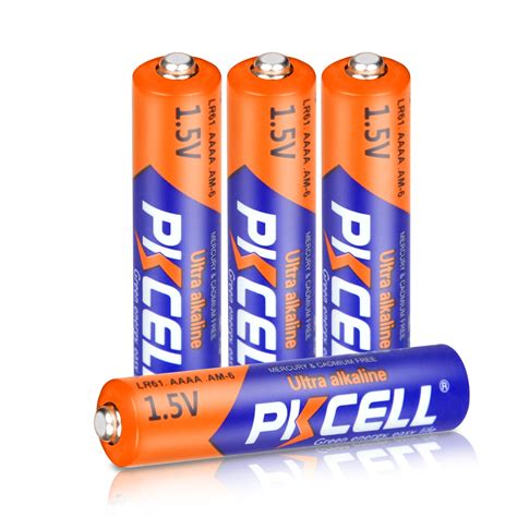 Count 4 AAAA Quad A Batteries LR61 1.5V Cell Alkaline Replace E96 ...