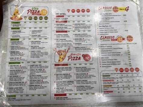 Menu at La Pino'z Pizza Rajpura, Rajpura