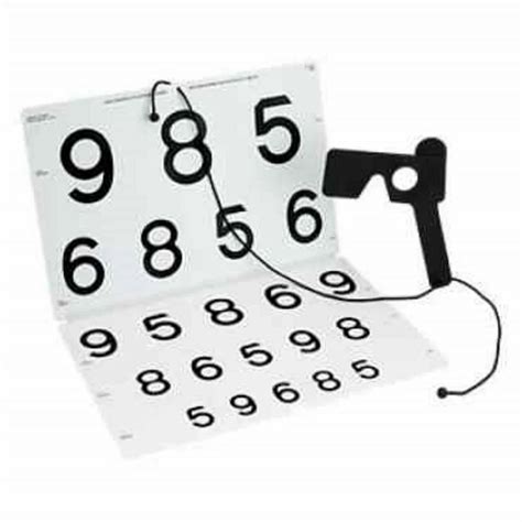 Image result for Vision Numbers Chart