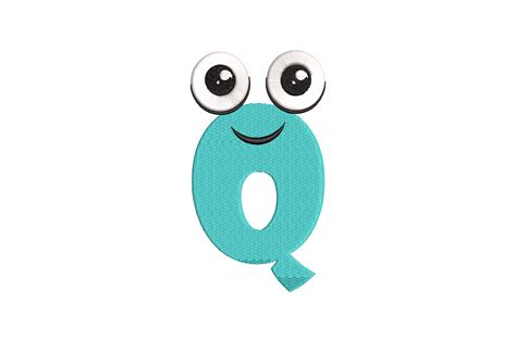 Funny Letter Q · Creative Fabrica