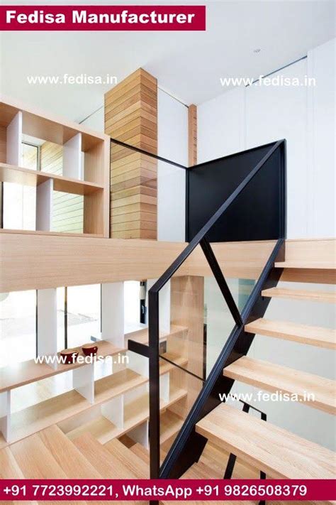 Steel Stair Railing Wooden Stairs Inside Indoor Wooden Stairs ...