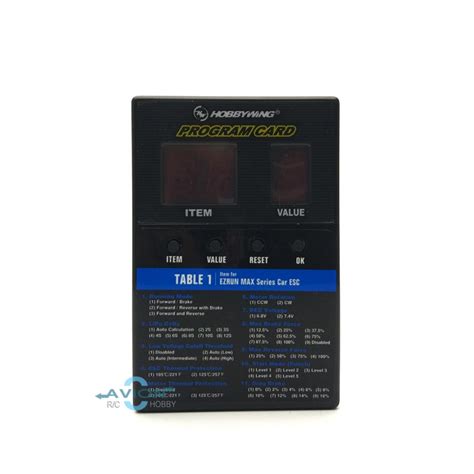 Image result for Hobbywing Programming Card