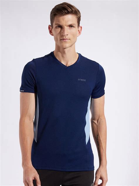 Dual Tone Stretchable Men's Half Sleeve T-shirt | Creez – CREEZ
