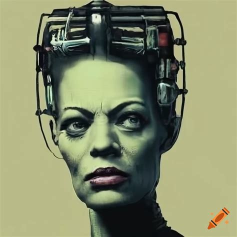 Star trek borg jeri ryan banksy high definition halftone on Craiyon