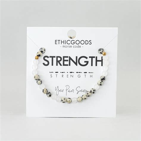 Morse Code Bracelet | STRENGTH - ETHICGOODS