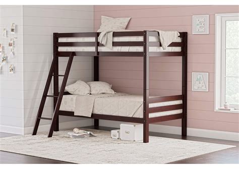Halanton Twin over Twin Bunk Bed with Ladder