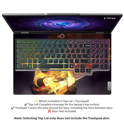 Shop Zenitsu Agatsuma Demon Slayer Anime Laptop Skin for Lenovo LOQ ...