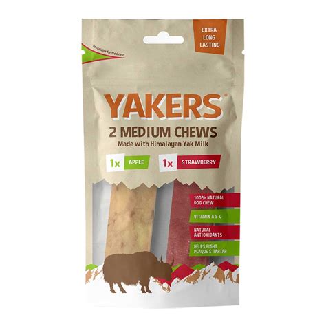 Yakers Dog Chew Apple & Strawberry | Dog Chews Treats