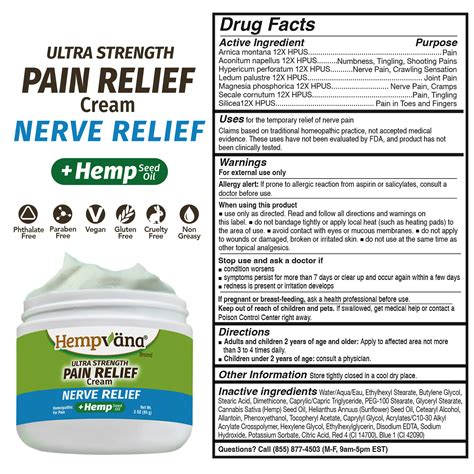 Hempvana Ultra-Strength Nerve Relief Cream, As Seen India | Ubuy