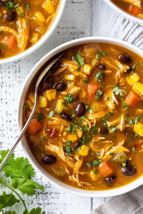 Spicy Chicken Soup (Dairy Free) - Simply Whisked