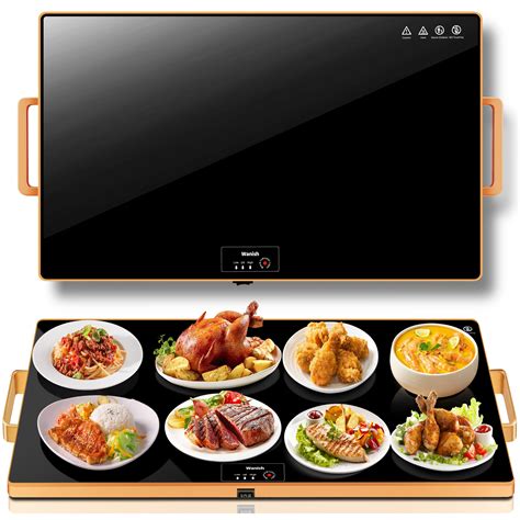 Electric Warming Tray-XXL 32''x18''-Food Warmer with Thermostat and ...