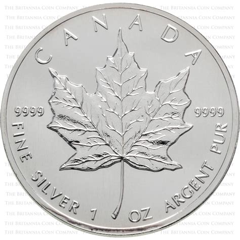 Best Value Silver 1oz Maple Leaf Bullion Coin RCM