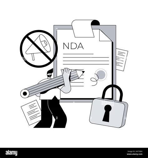 Nondisclosure agreement abstract concept vector illustration ...